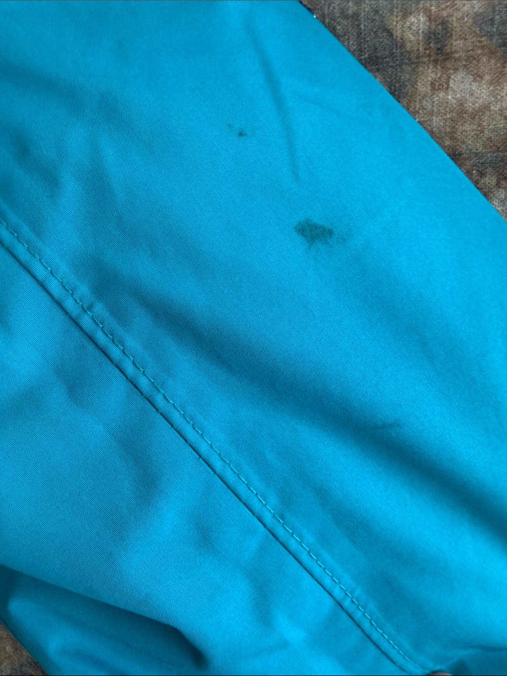 Lands' End Teal Hooded Puffer Jacket with Pink Trim - Picture 9 of 10